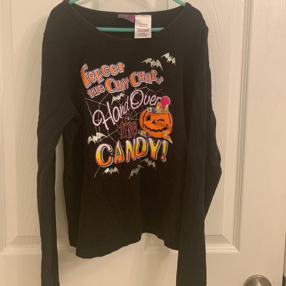 Halloween Long Sleeve Tee Forget the Chit Chat.